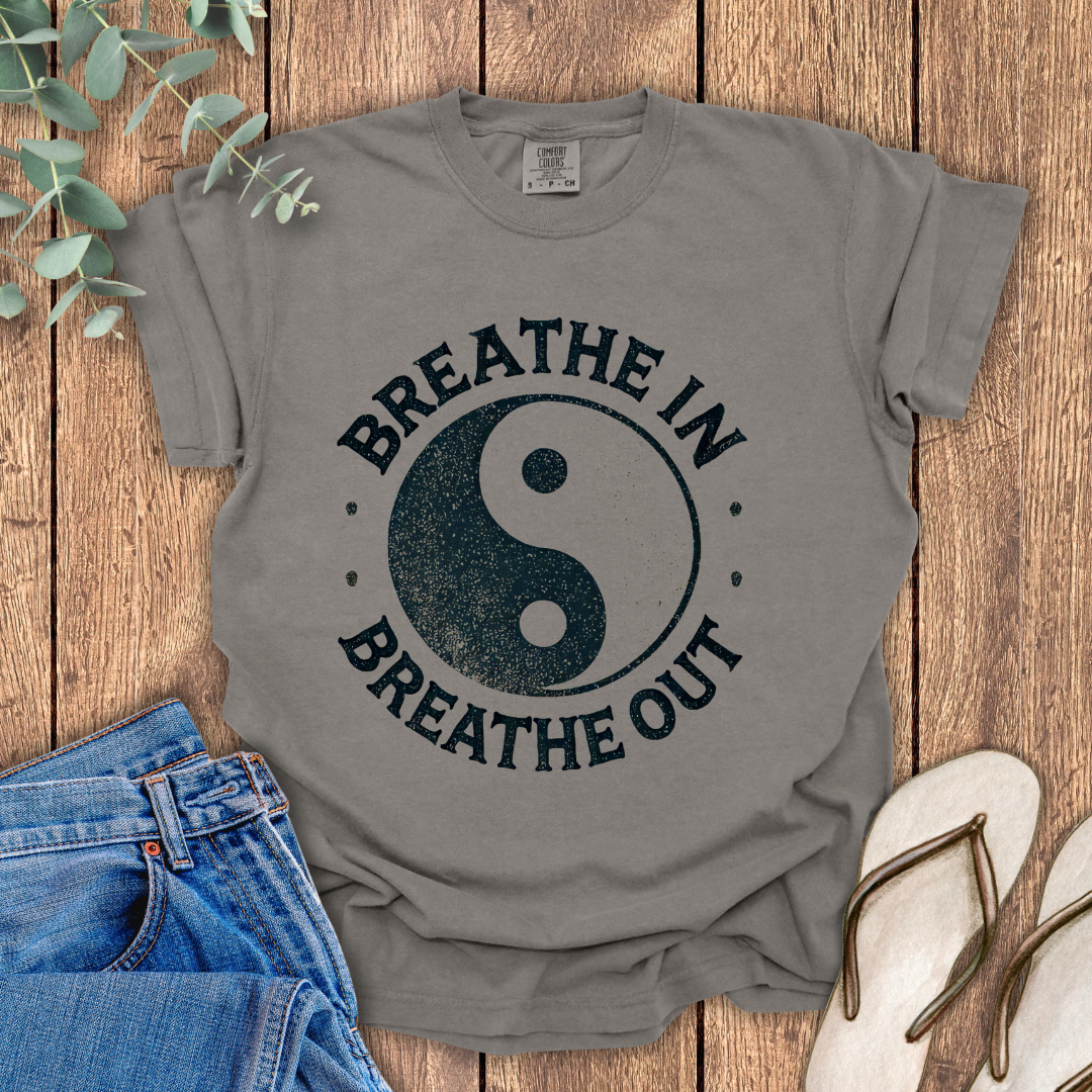 Yin Yang Breathe In Breathe Out T-Shirt