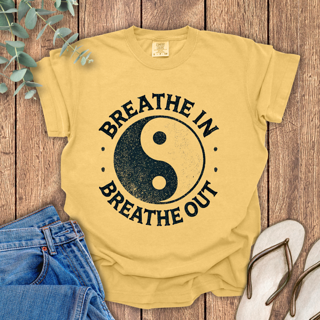 Yin Yang Breathe In Breathe Out T-Shirt