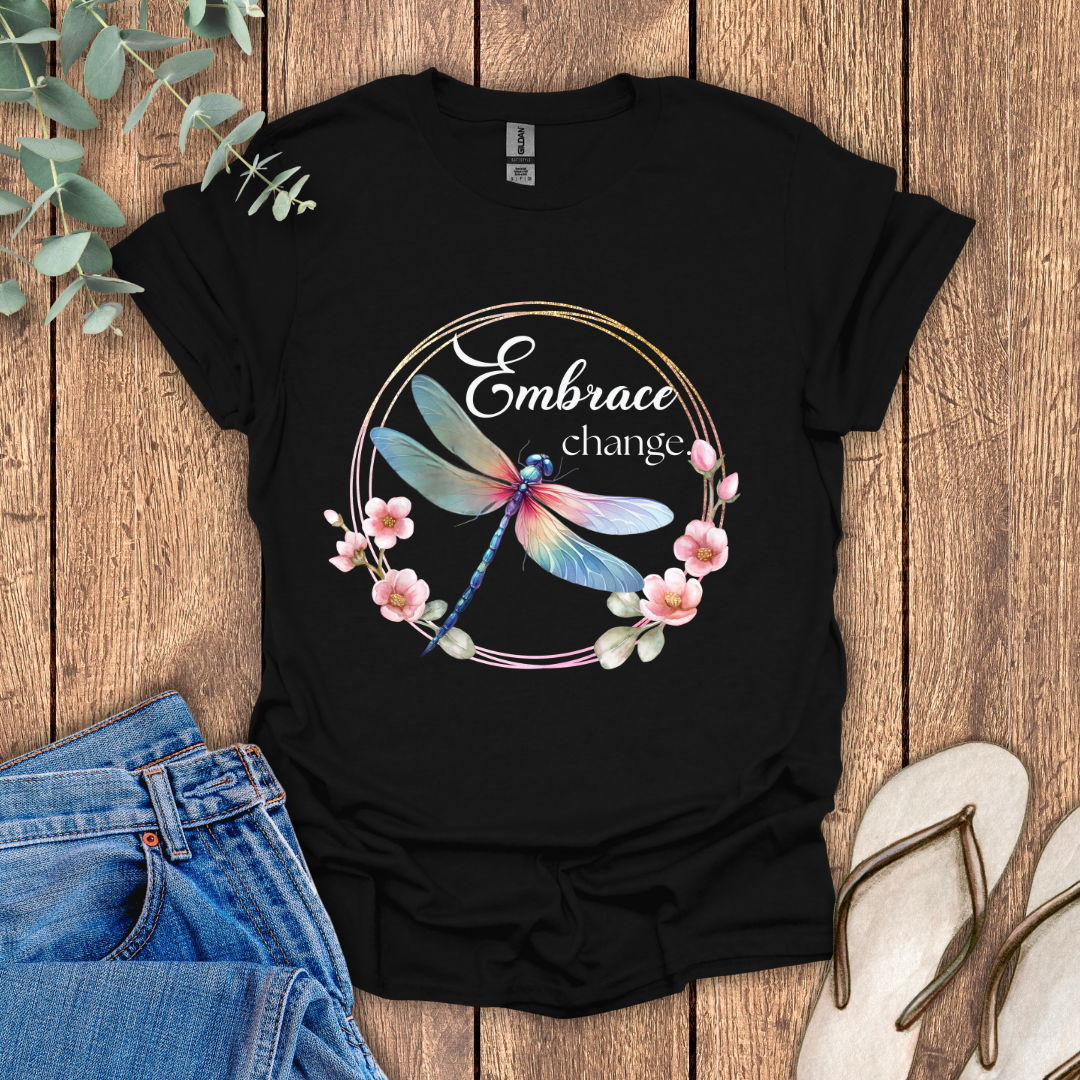 Embrace Change Dragonfly T-Shirt