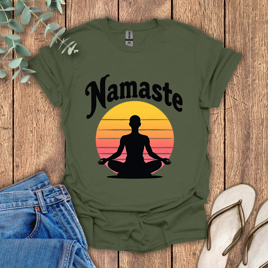 Namaste Retro T-Shirt