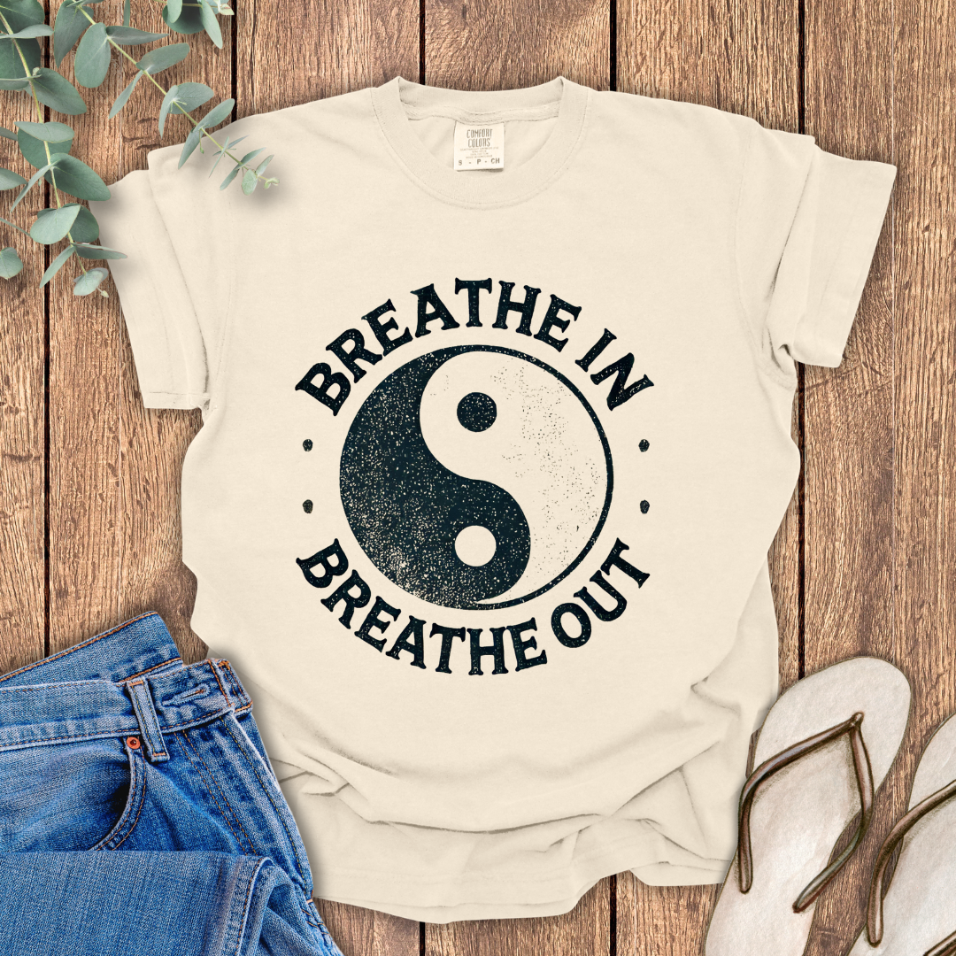 Yin Yang Breathe In Breathe Out T-Shirt