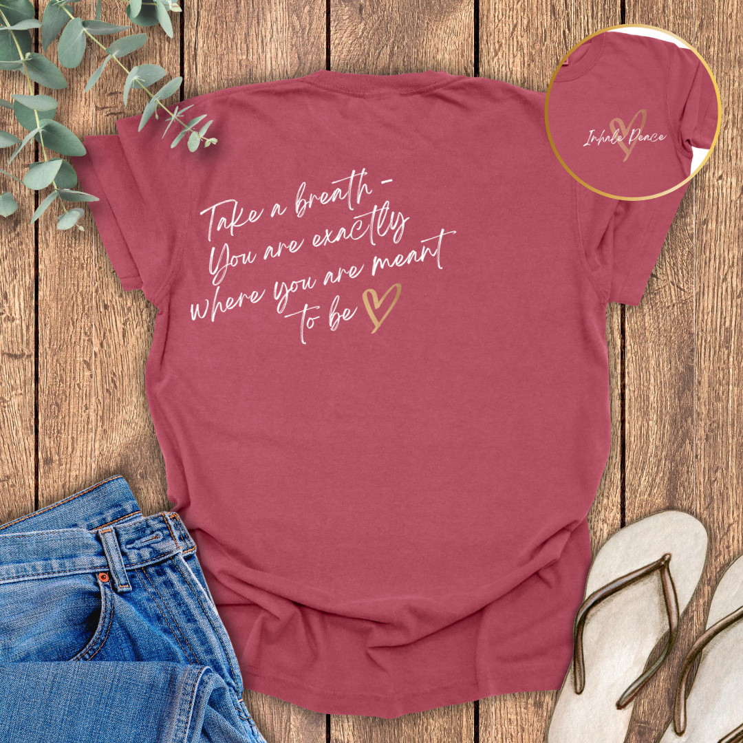 Inhale Peace Quote T-shirt