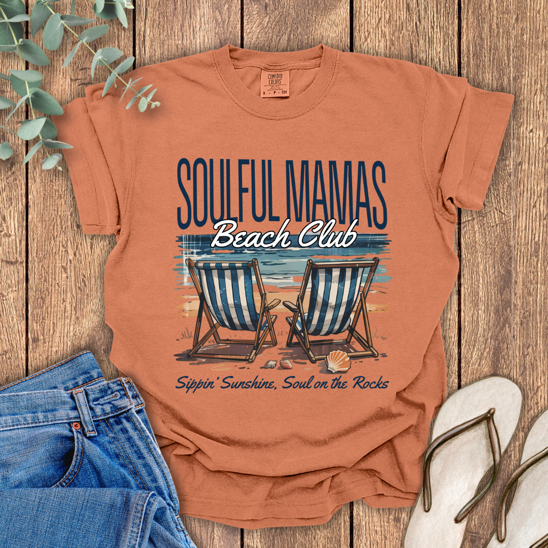 Soulful Mamas Beach Club T-Shirt