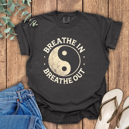 Yin Yang Breathe In Breathe Out T-Shirt